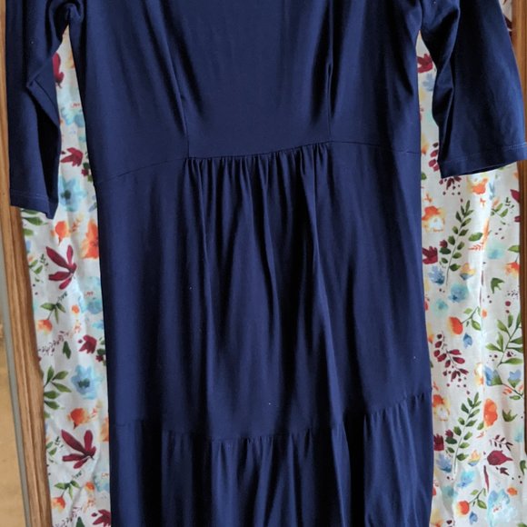 Seraphine Dresses Navy Blue Dress Maternity Poshmark
